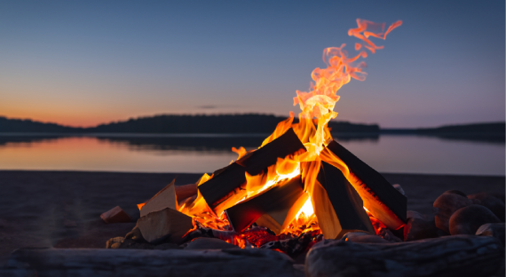 Ambietente mit Brennholz